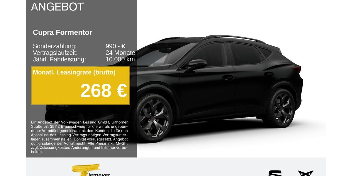 Cupra Formentor 5.940 km 33.550 &euro; Gelsenkirchen OT Beckhausen 45899