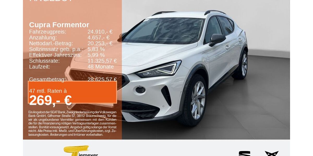 Cupra Formentor 21.325 km 24.320 &euro; Gelsenkirchen OT Beckhausen 45899